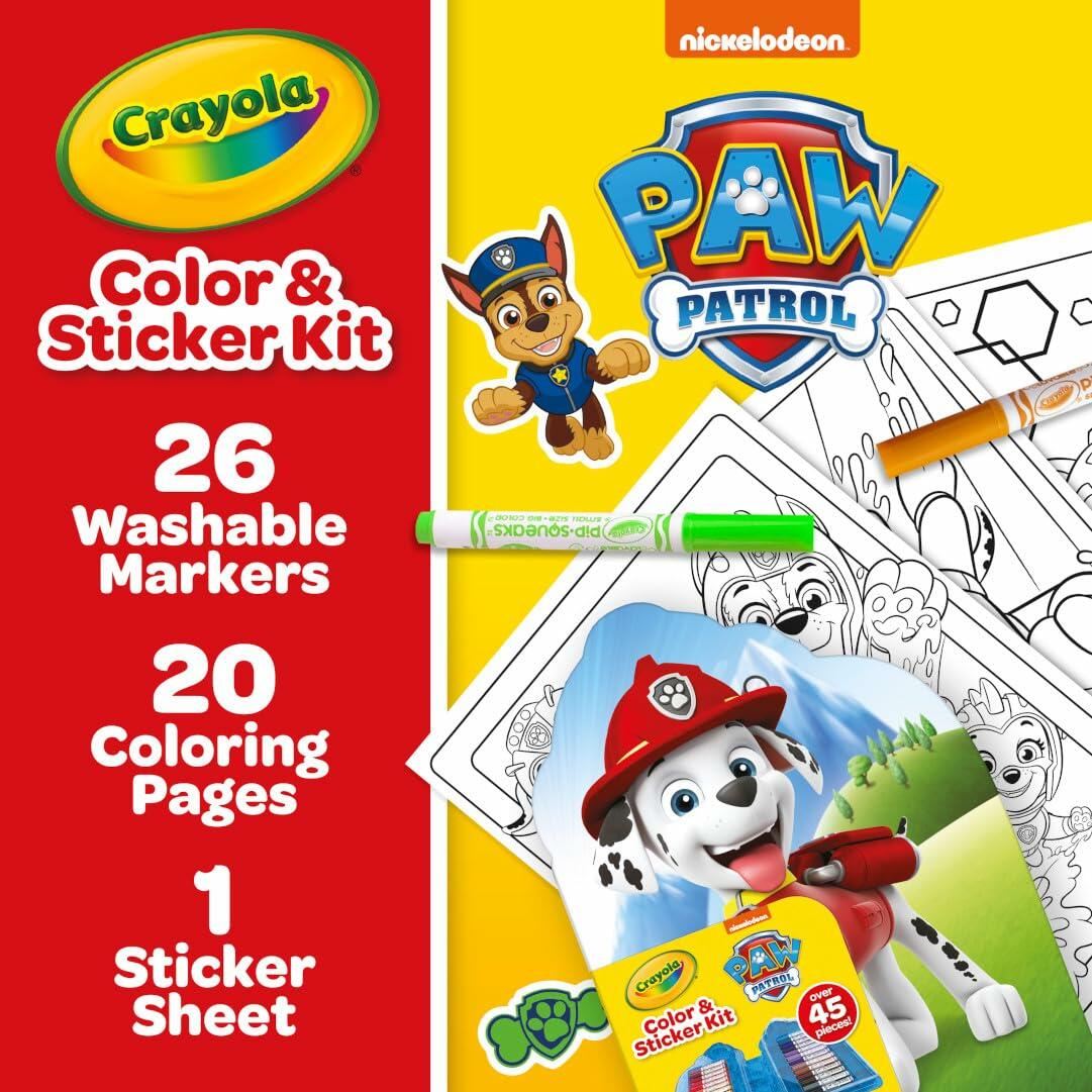 Kit de arte Paw Patrol, set creativo de dibujo y coloreado para niños