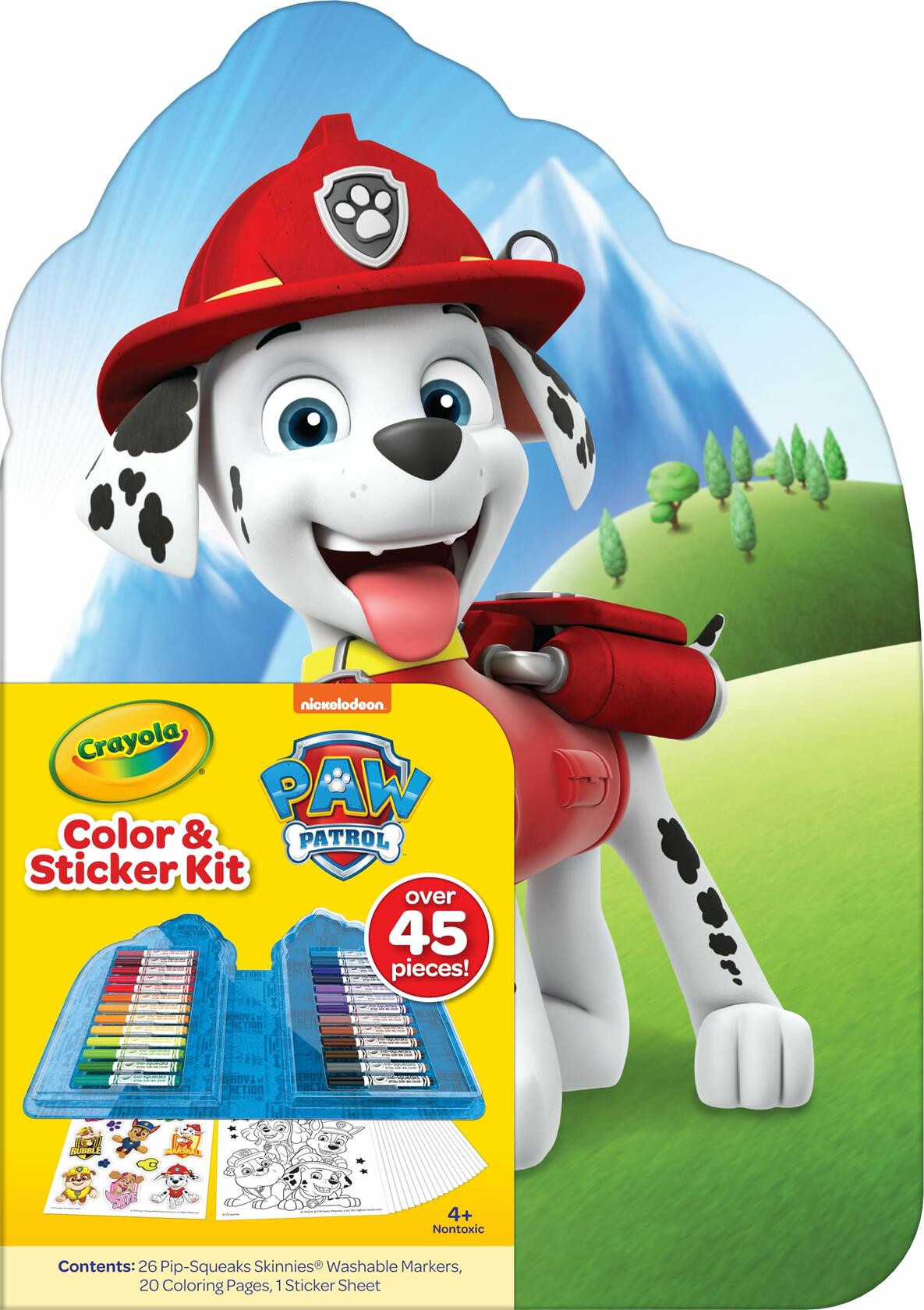 Kit de arte Paw Patrol, set creativo de dibujo y coloreado para niños