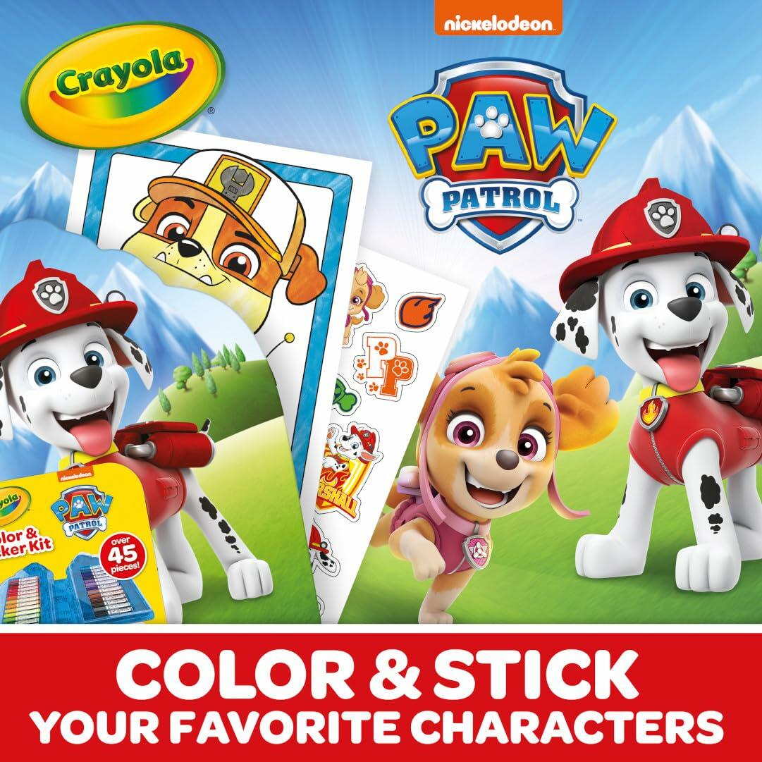 Kit de arte Paw Patrol, set creativo de dibujo y coloreado para niños