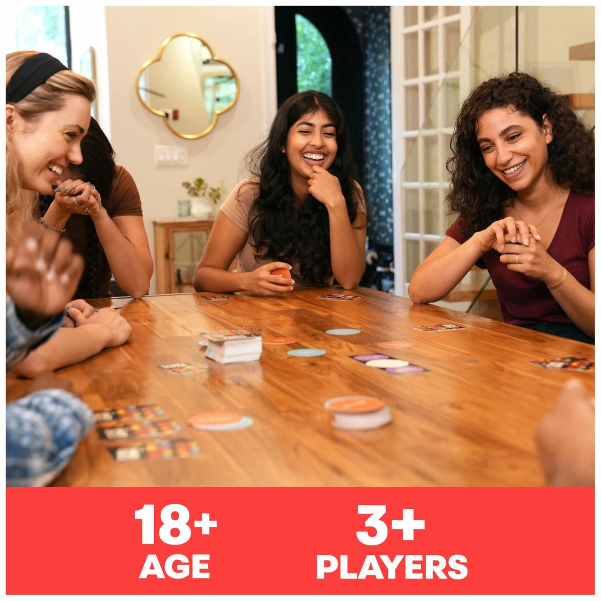 Juego de mesa The Inner Circle de Spin Master para adultos, 3-10 jugadores, consignas divertidas