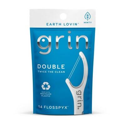 Grin Oral Care Hilo Dental Doble Tamaño de Prueba 14 unidades