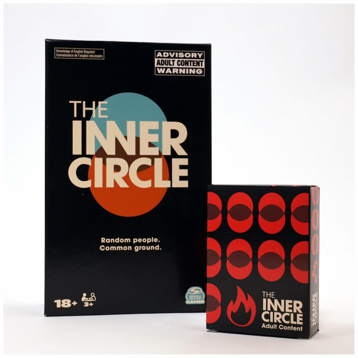 Juego de mesa The Inner Circle de Spin Master para adultos, 3-10 jugadores, consignas divertidas