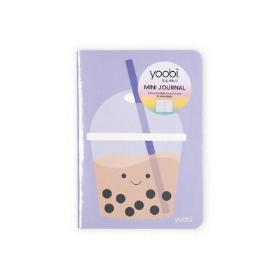 Minidiario Yoobi Kawaii 3.5x5, Té Boba Morado