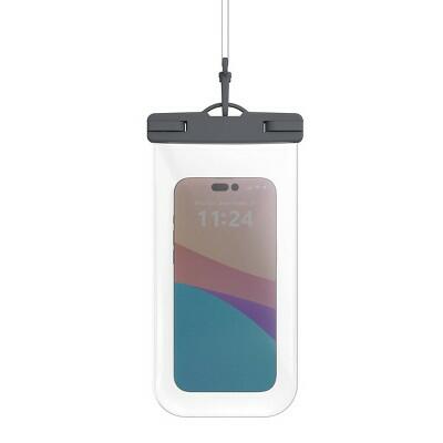 Funda impermeable para teléfono GEMS, color gris carbón, tamaño universal, protector seco para celular