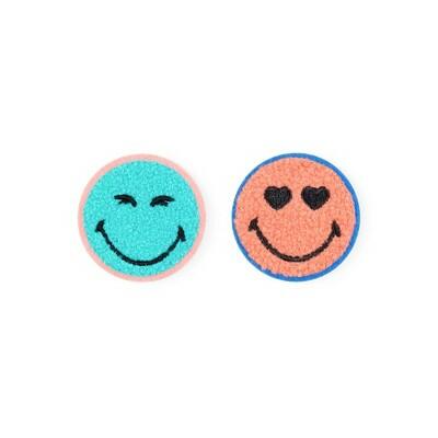 Parches de pegatinas Yoobi SmileyWorld, 2 unidades, caras sonrientes, artículos escolares