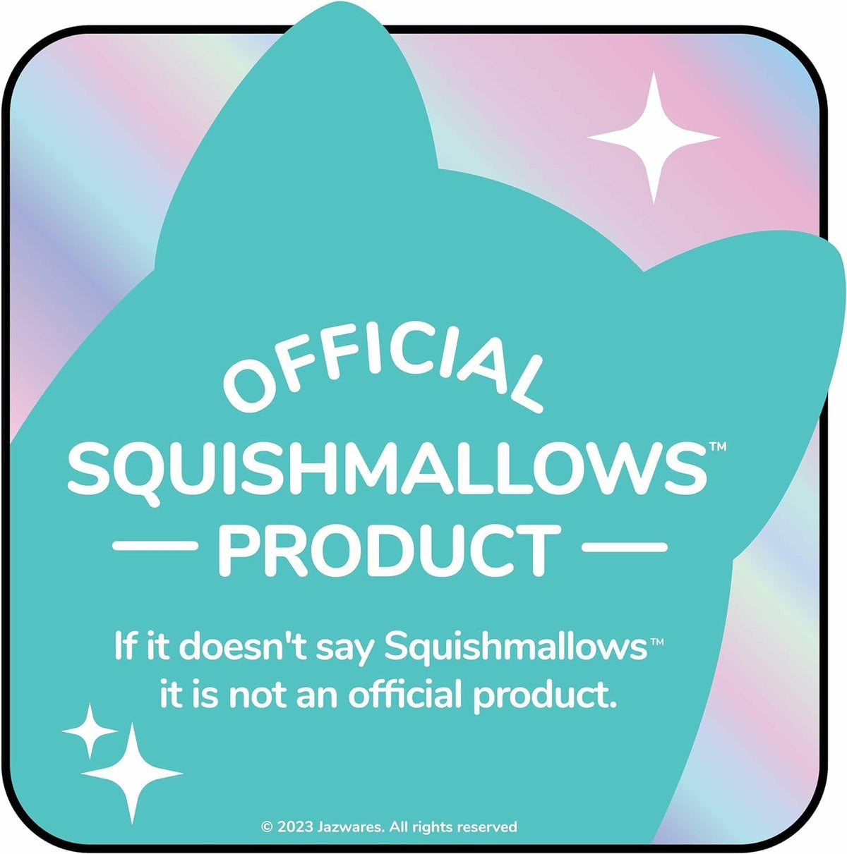Juguete para perro Squishmallows Emery Latte con sonido, 3.5", multicolor