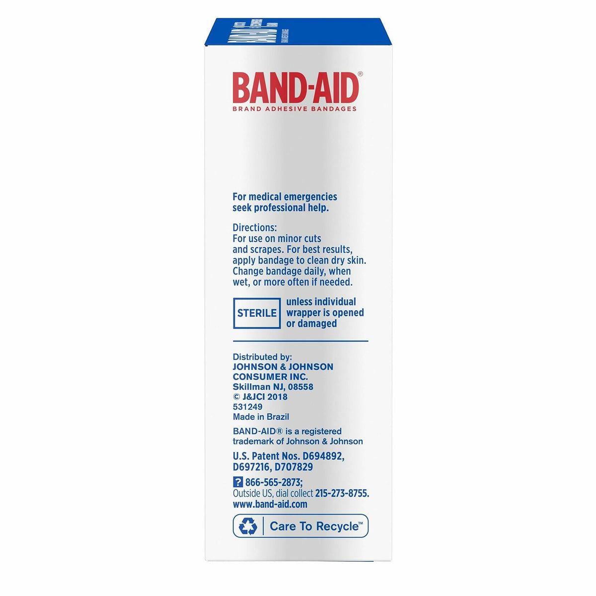 Vendaje adhesivo de tela flexible Band-Aid, tamaño único, paquete de 30 unidades