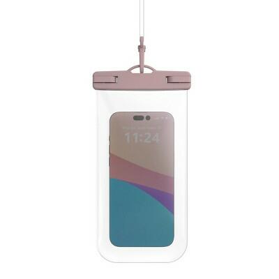 Funda impermeable para teléfono GEMS, color rosa cereza, tamaño universal