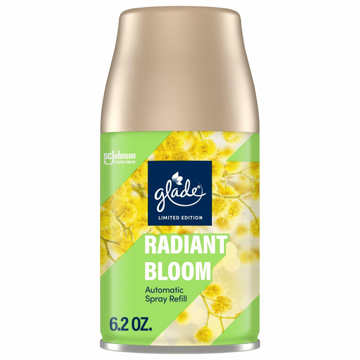 Repuesto de aerosol automático Glade, aromatizante de ambiente aroma Radiant Bloom, 6.2 oz