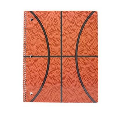Cuaderno Continental Accessory Hoops Basketball Skin de 80 hojas con rayas anchas