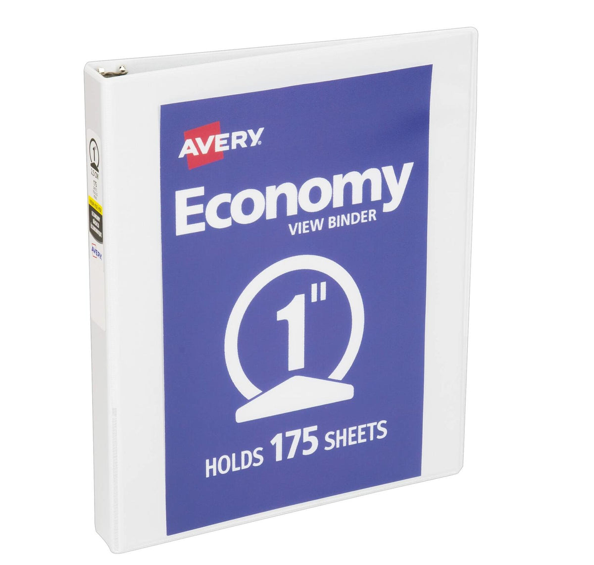 Carpeta Avery Economy View de 3 anillas, redondas de 1", color blanco (05760)