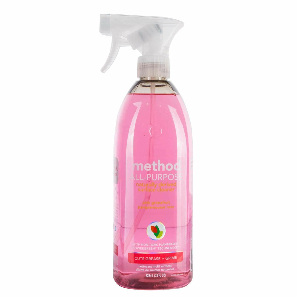 Limpiador multiusos en espray Method, pomelo rosa, a base de plantas, 28 oz, paquete de 1