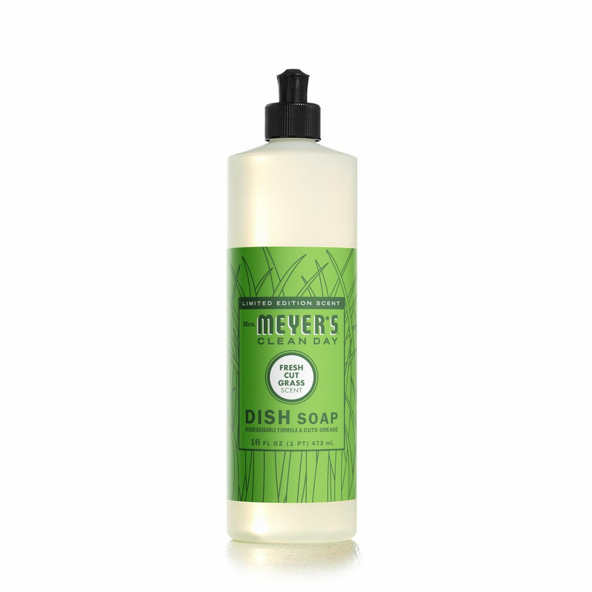 Jabón líquido para platos MRS. MEYER'S CLEAN DAY aroma a césped recién cortado 16oz