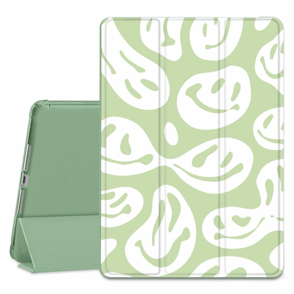 Funda Wihytec para iPad de 5.ª/6.ª generación, color verde, con soporte para lápiz y tapa plegable