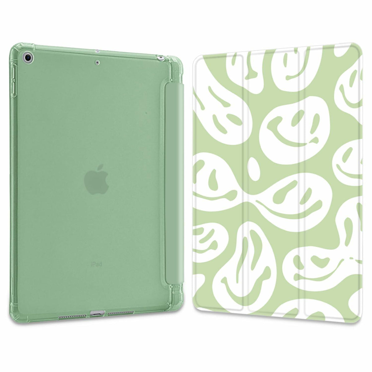 Funda Wihytec para iPad de 5.ª/6.ª generación, color verde, con soporte para lápiz y tapa plegable