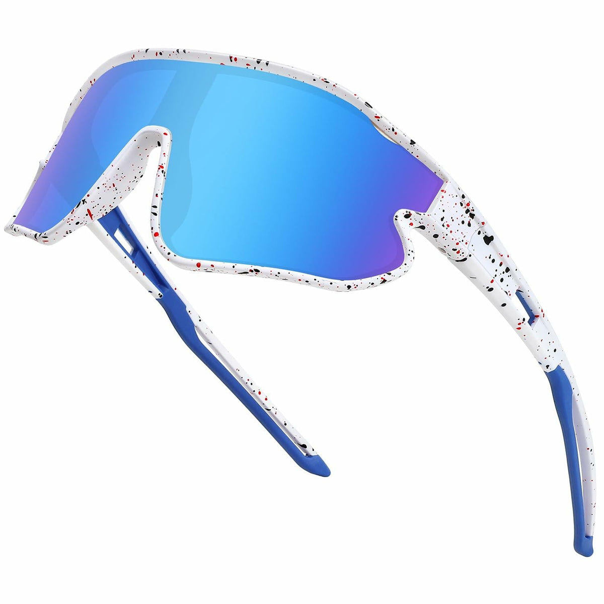 Gafas de sol deportivas para niños MARIDA UV400 para béisbol y ciclismo, blanco-azul