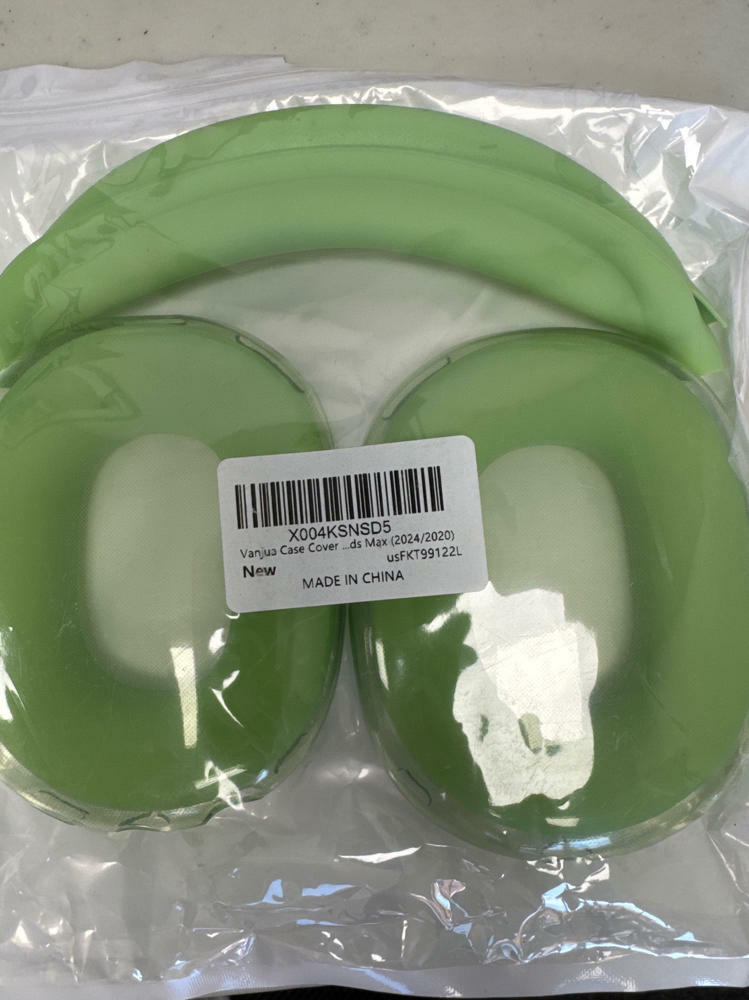 Funda protectora 3 en 1 de silicona transparente para AirPods Max, color cactus, Vanjua, 2024/2020