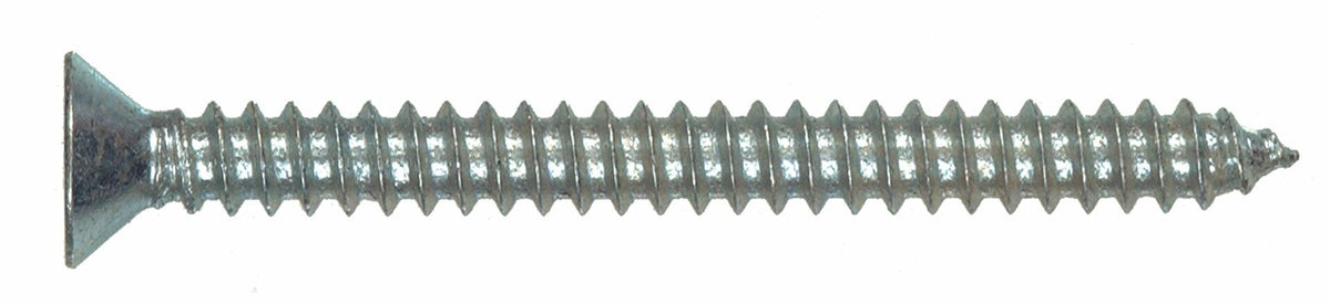 Hillman Group 490265 Tornillo de cabeza plana Phillips para chapa metálica, 6 x 1.5 pulgadas, paquete de 10