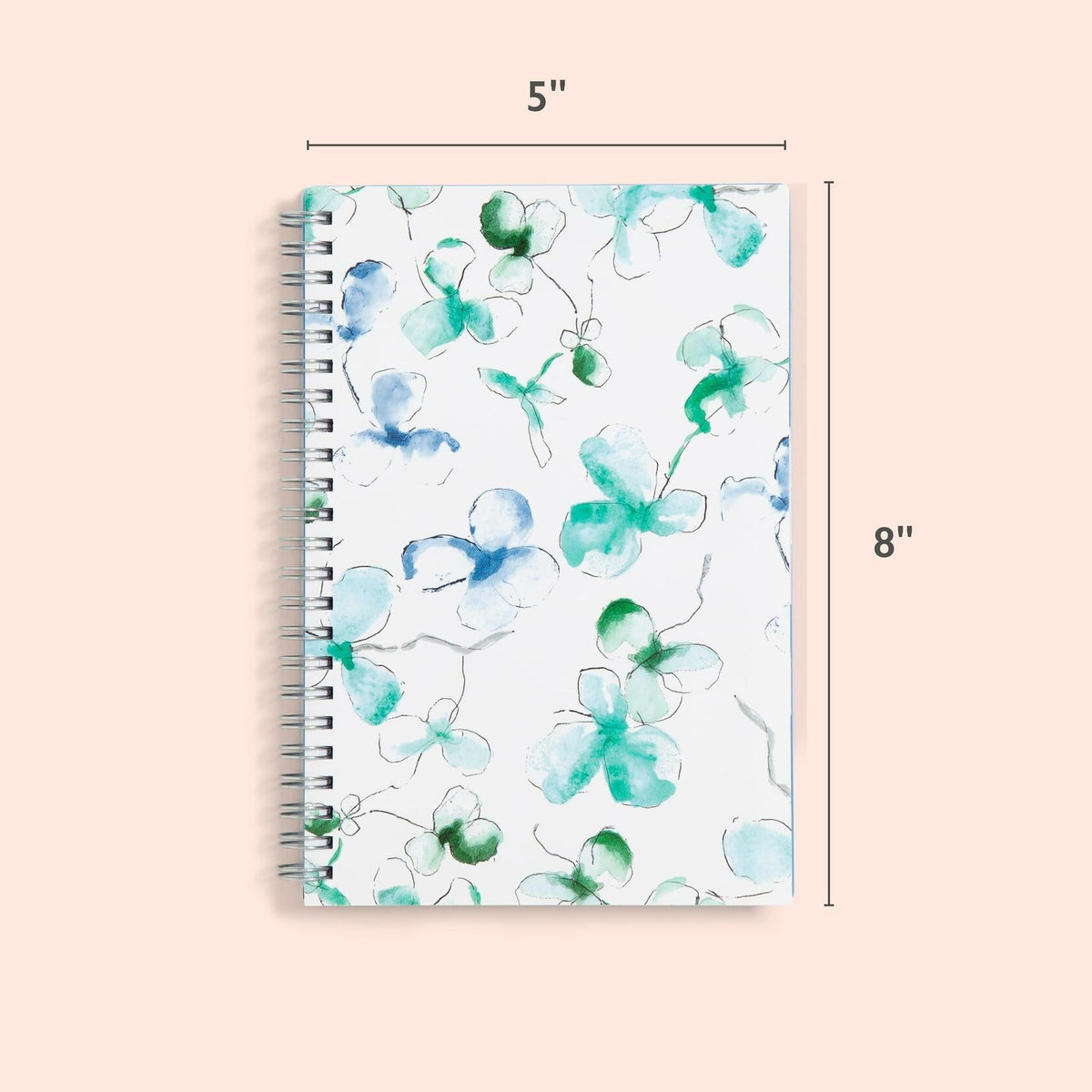 Agenda semanal y mensual Blue Sky 2025, calendario, 5x8, cubierta flexible, encuadernación en espiral