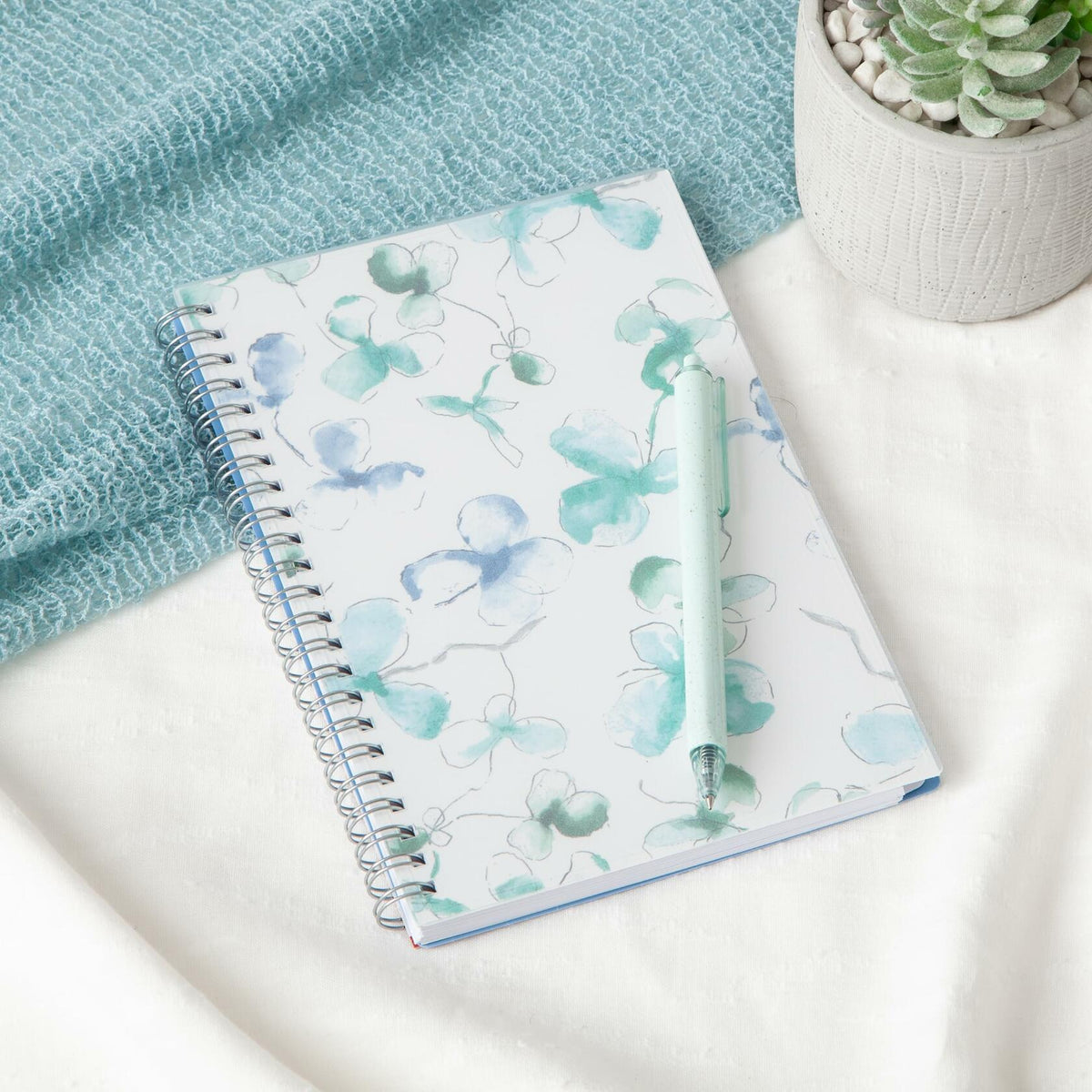 Agenda semanal y mensual Blue Sky 2025, calendario, 5x8, cubierta flexible, encuadernación en espiral