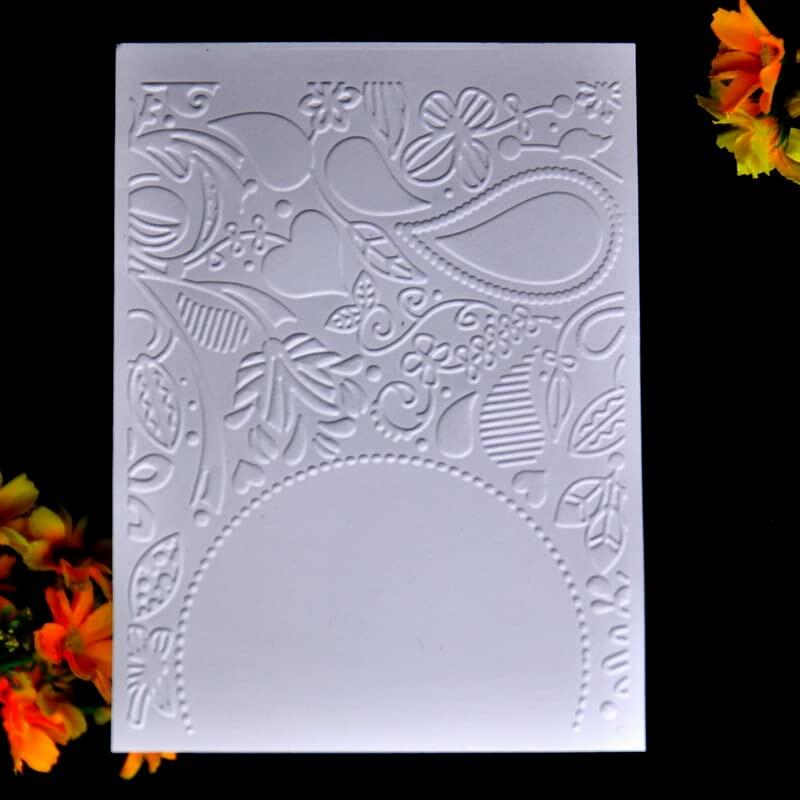 DDOUJOY Plastic Embossing Folders Flowers Leaves Butterfly Frame 7pcs