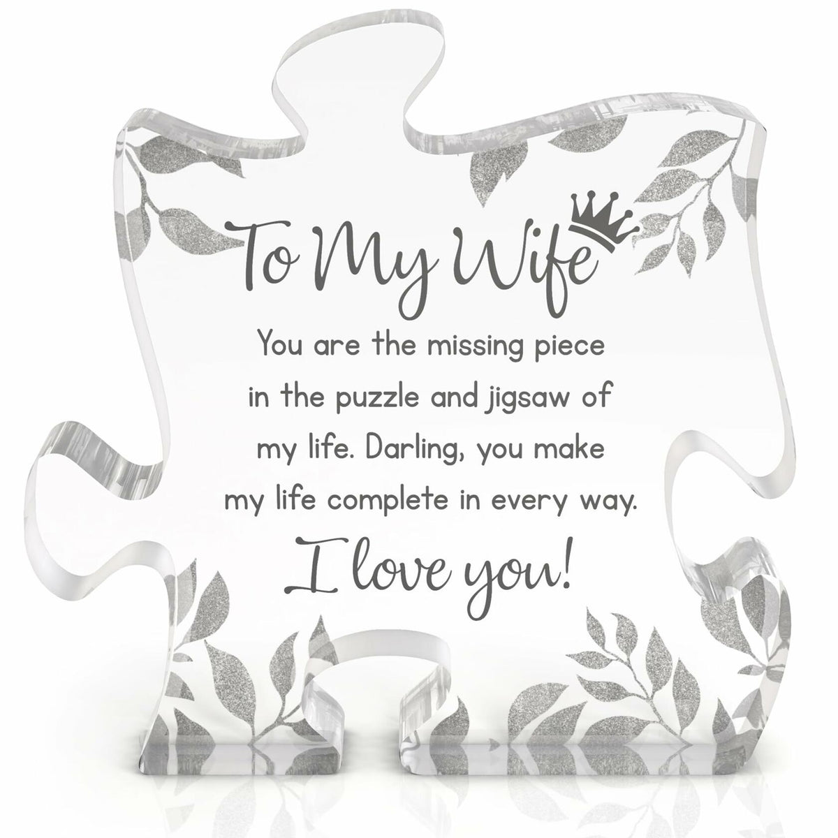 Placa decorativa de regalo para esposa de parte de su esposo para aniversario o cumpleaños