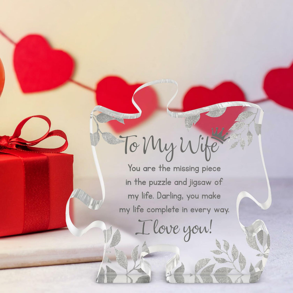 Placa decorativa de regalo para esposa de parte de su esposo para aniversario o cumpleaños
