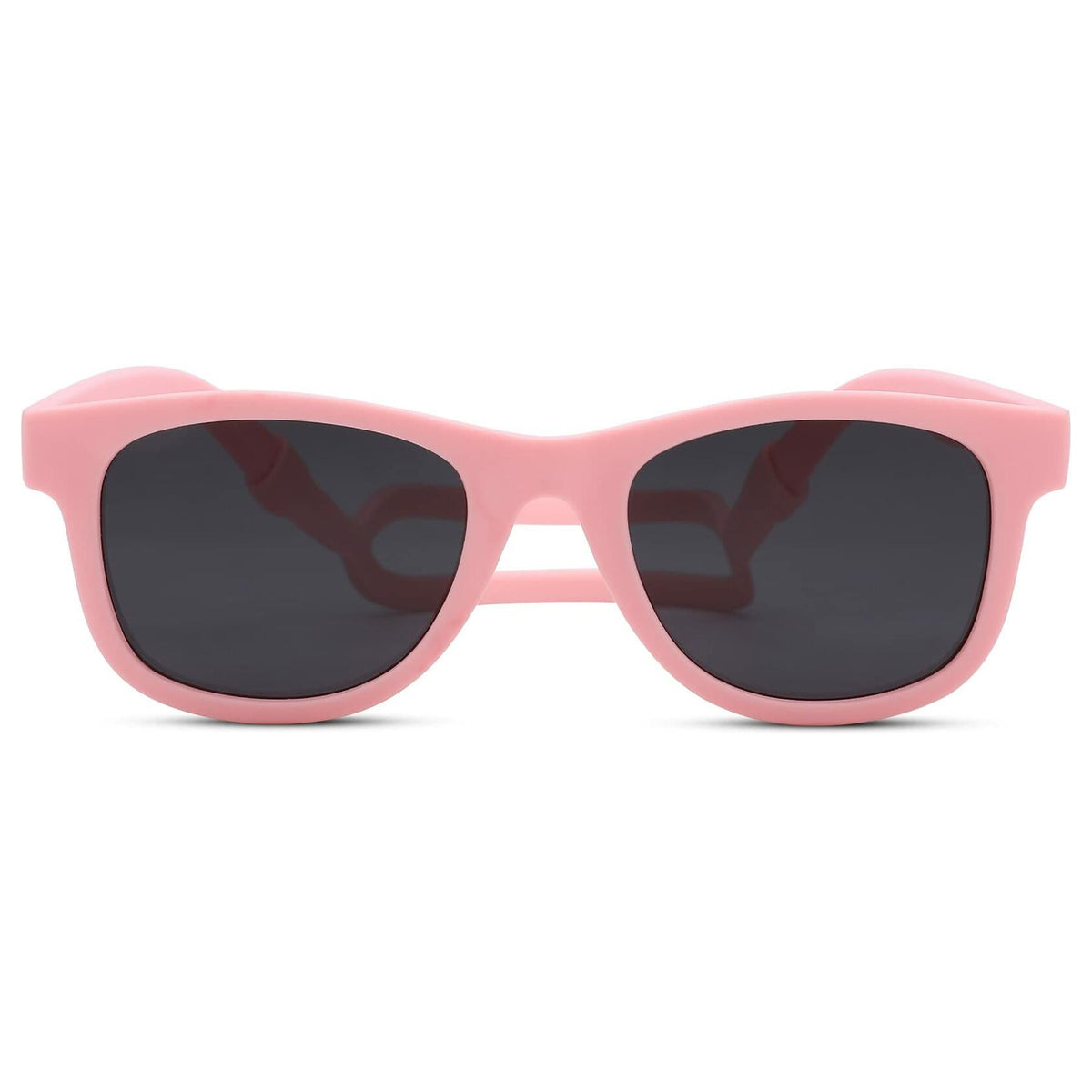 COASION Baby Sunglasses Polarized Flexible Strap Infant 0-12M Pink Grey