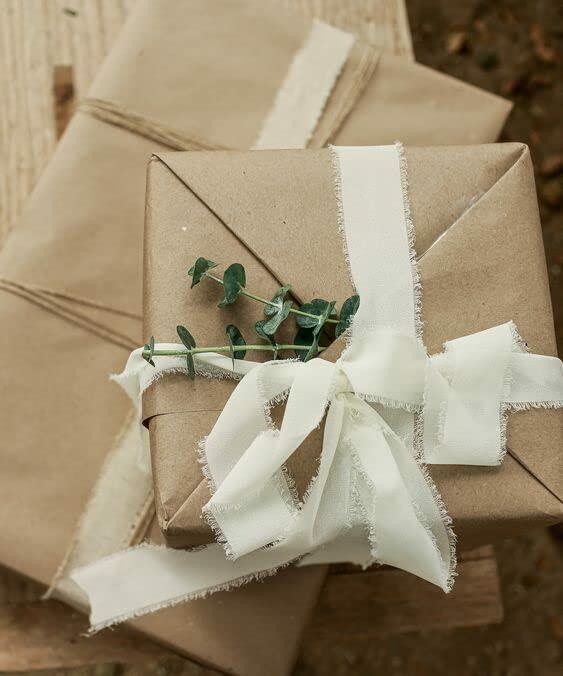 Cinta de seda de gasa para Navidad SIMISI RIBBON, 1.5'' x 5 yardas, 4 rollos, verde y rojo