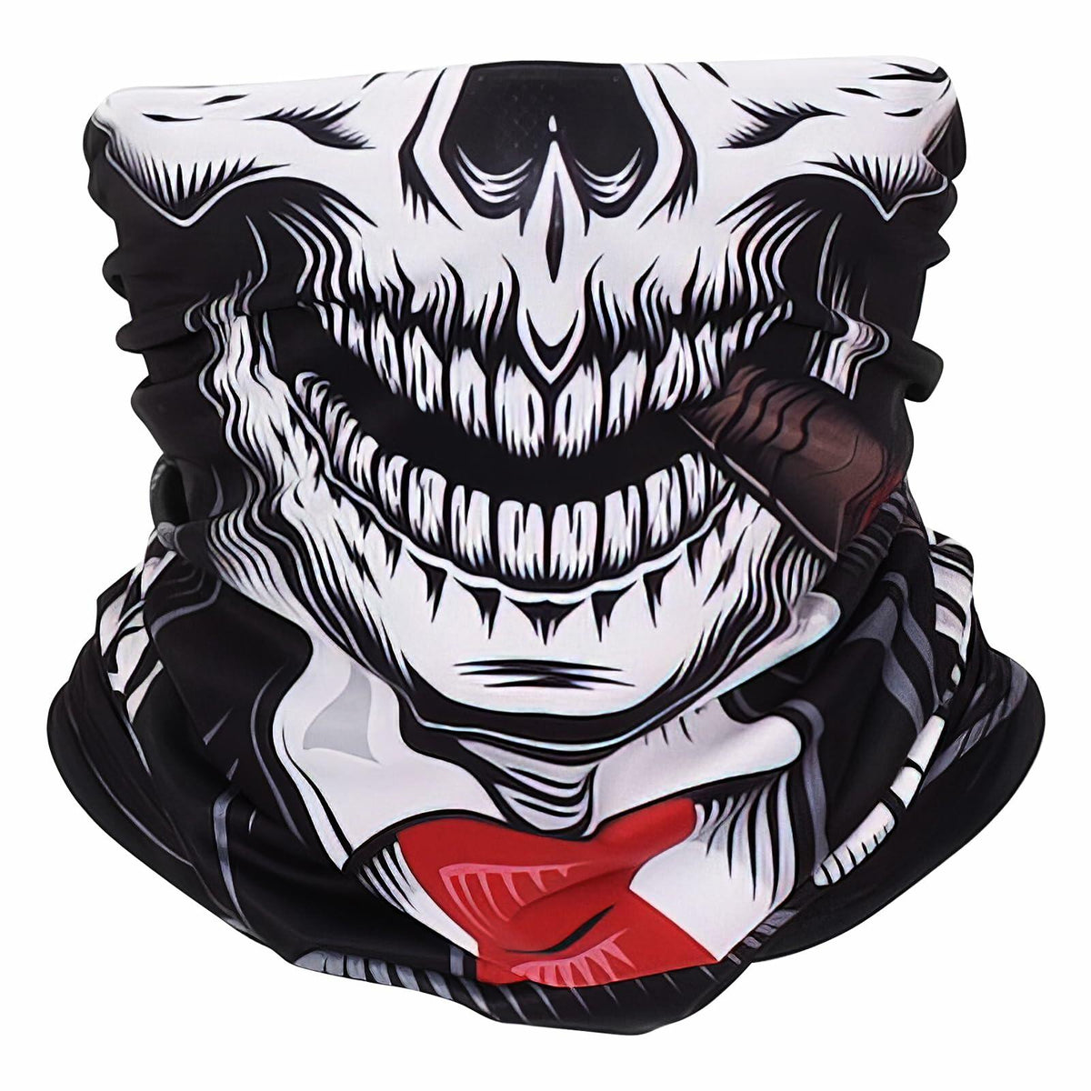 Máscara tipo braga de cuello CycleZT con diseño de calavera para motociclismo, pesca, talla única