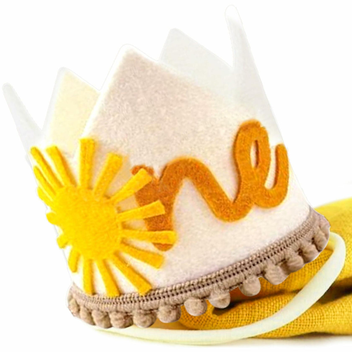 JeVenis 2 piezas Gorro de cumpleaños First Trip Around the Sun Decoración para fiesta de sol boho