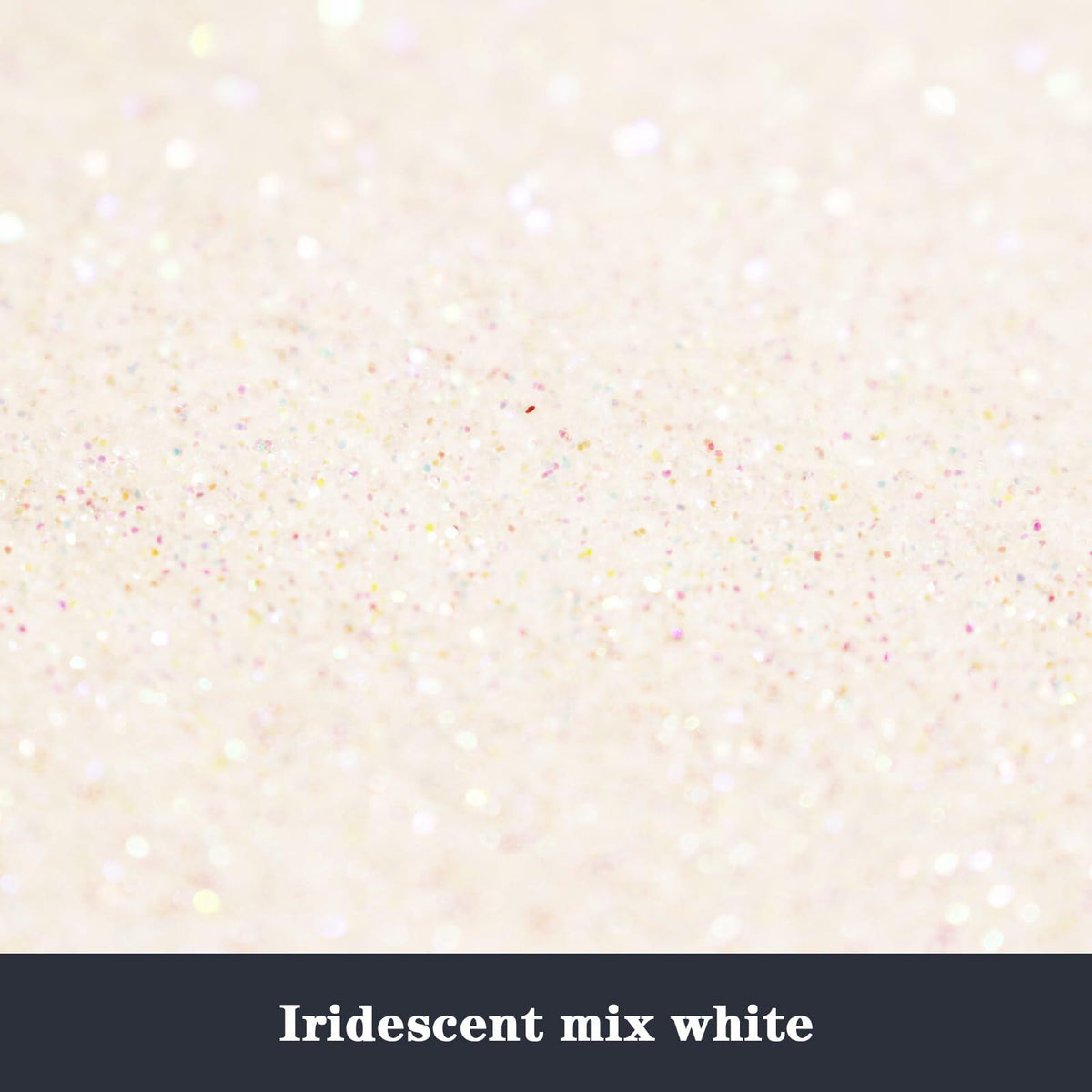 ANGXILIN 260g Iridescent Fine Glitter Shaker Bottle IRI Mix White Epoxy Resin