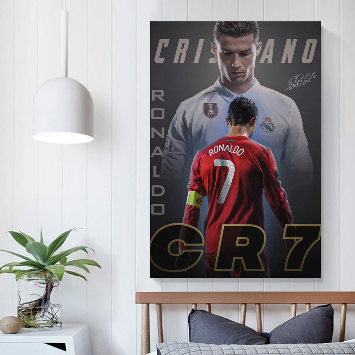 fhzang Kylian Mbappé Canvas Poster Sport Modern 12x18 inches Unframed