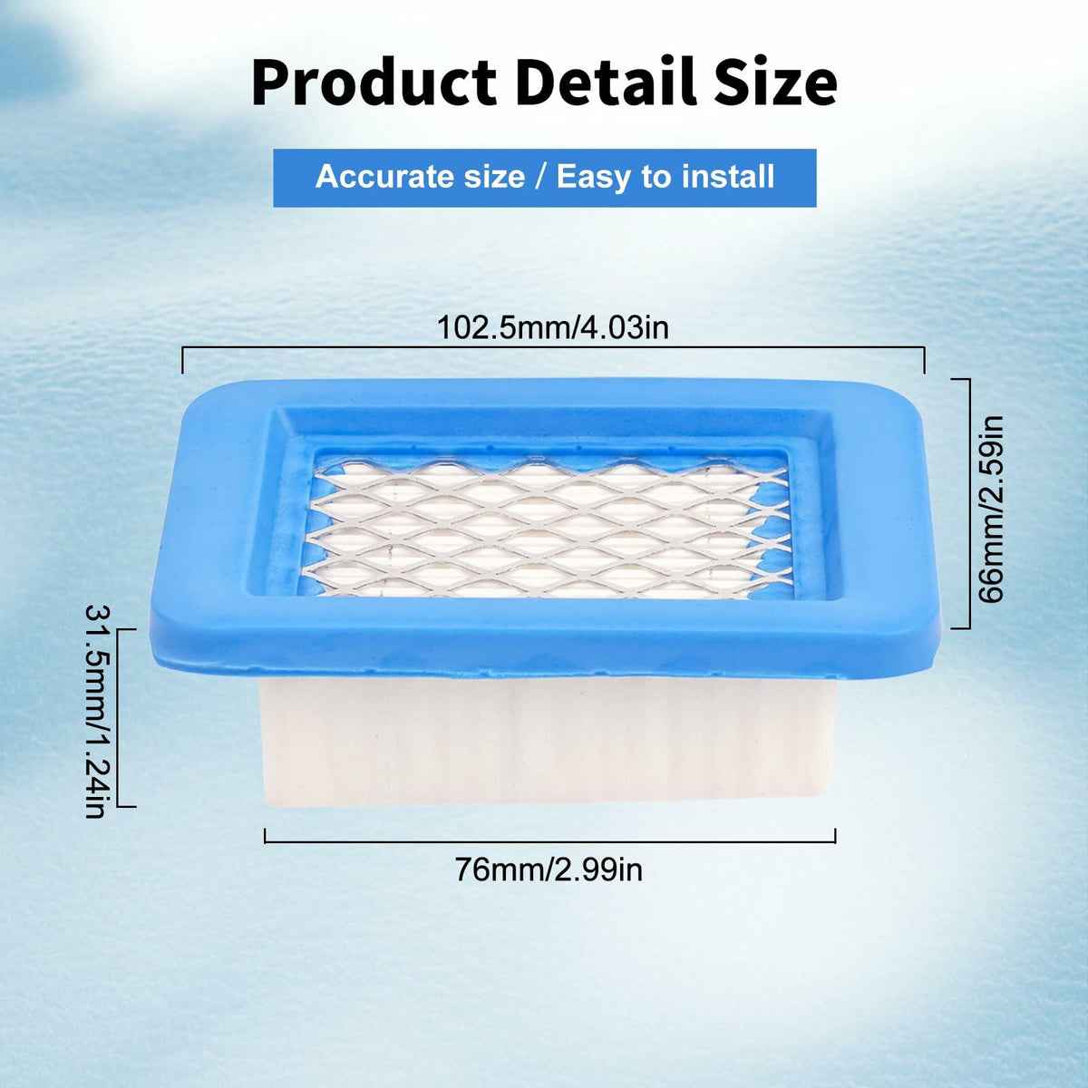 JICHEKU Air Filter A226000032 for Echo PB403 PB413 PB500 PB580 PB650 5PCS