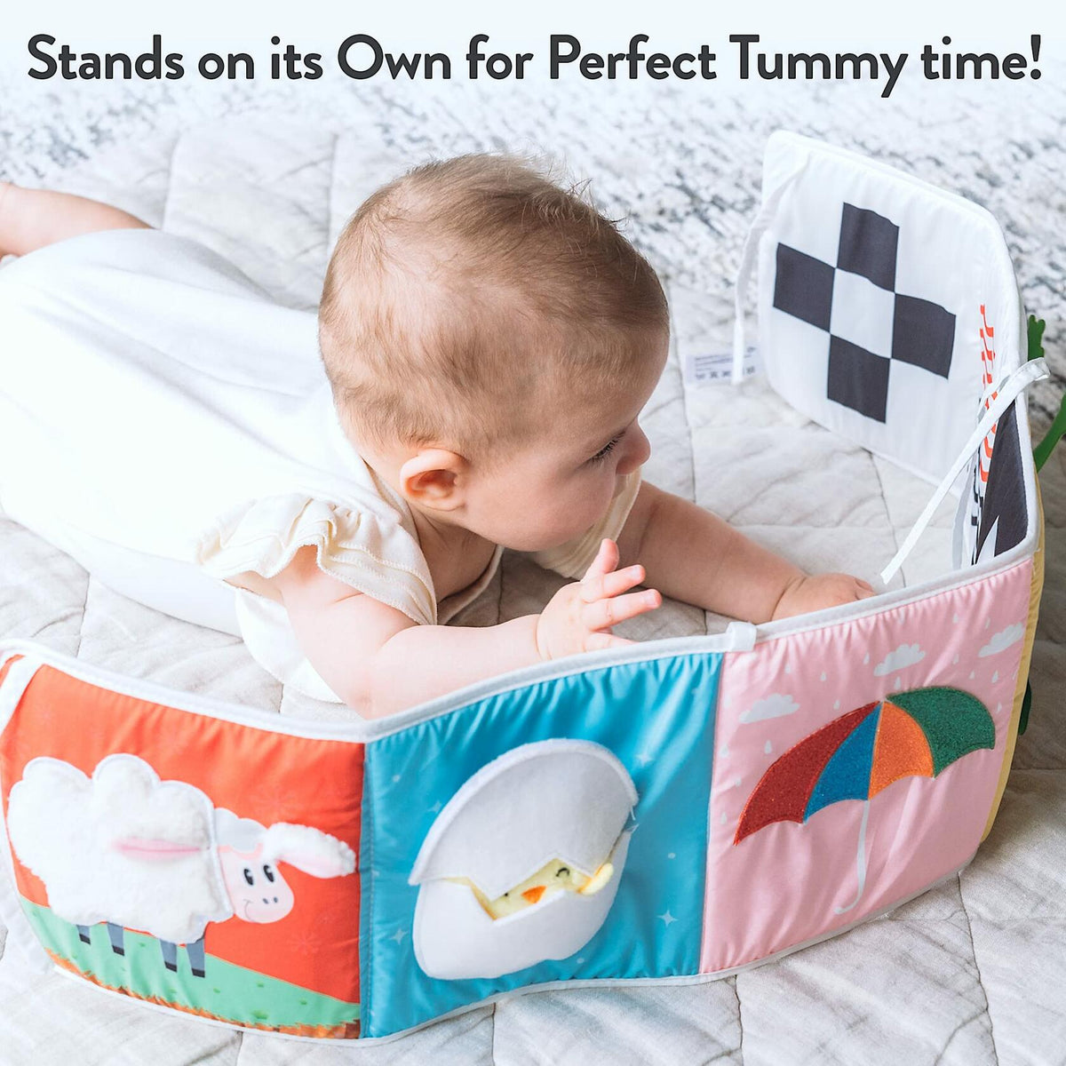 Spiggly High Contrast Baby Toys & Books Black White 0-6 Months Infant