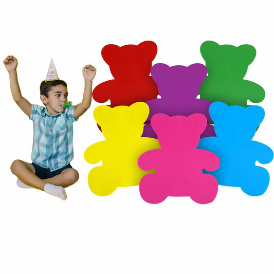 Amyhill 6 Pcs 23" H Bear Cardboard Cutout Colored Animal Birthday Decor
