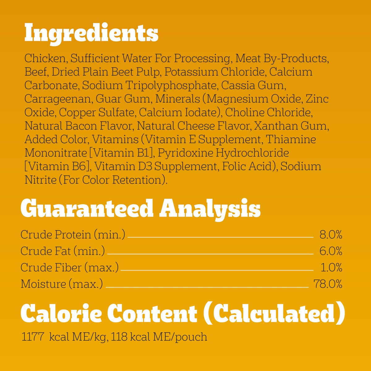 BestBy11/25 Pedigree Adult Soft Wet Dog Food Beef Bacon Cheese 3.5oz 16-Count