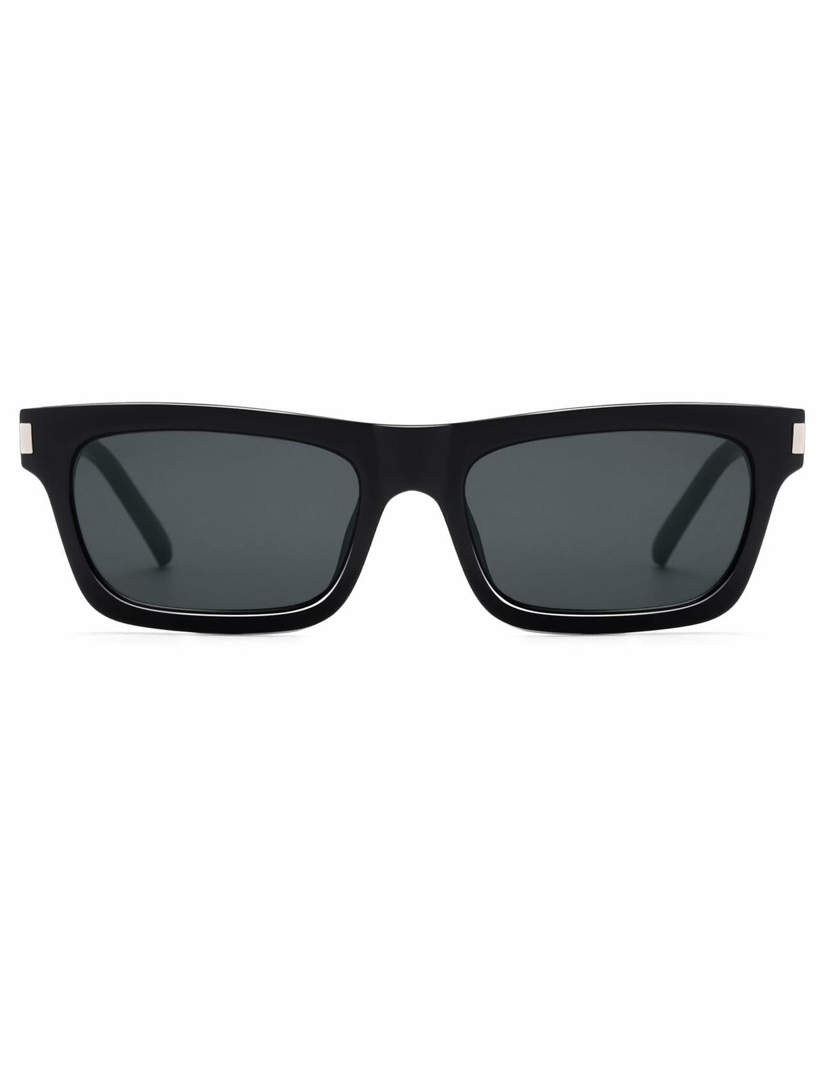 Appassal Retro Rectangular Sunglasses Unisex Black/Dark Gray AP3752 Open Box