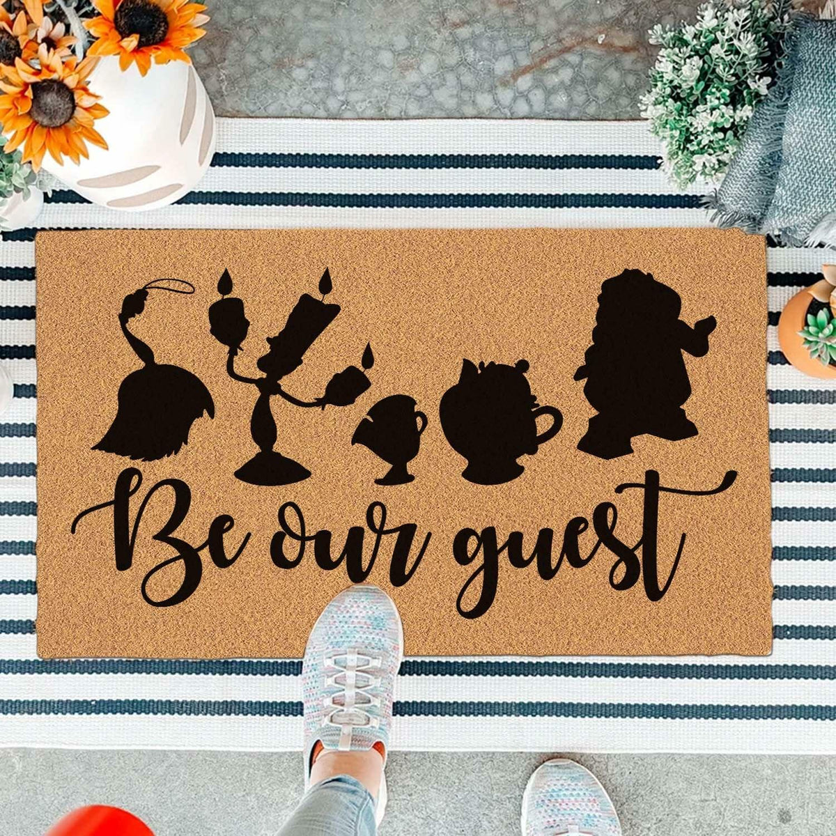 XLQHYH Funny Doormat Front Door Mat Brown 29.5x17 inch High Pile
