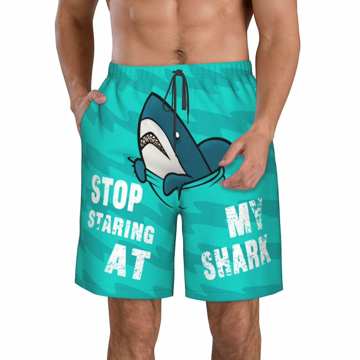 Bañador de secado rápido para hombre SolAzul, pantalones cortos de playa con bolsillos, L