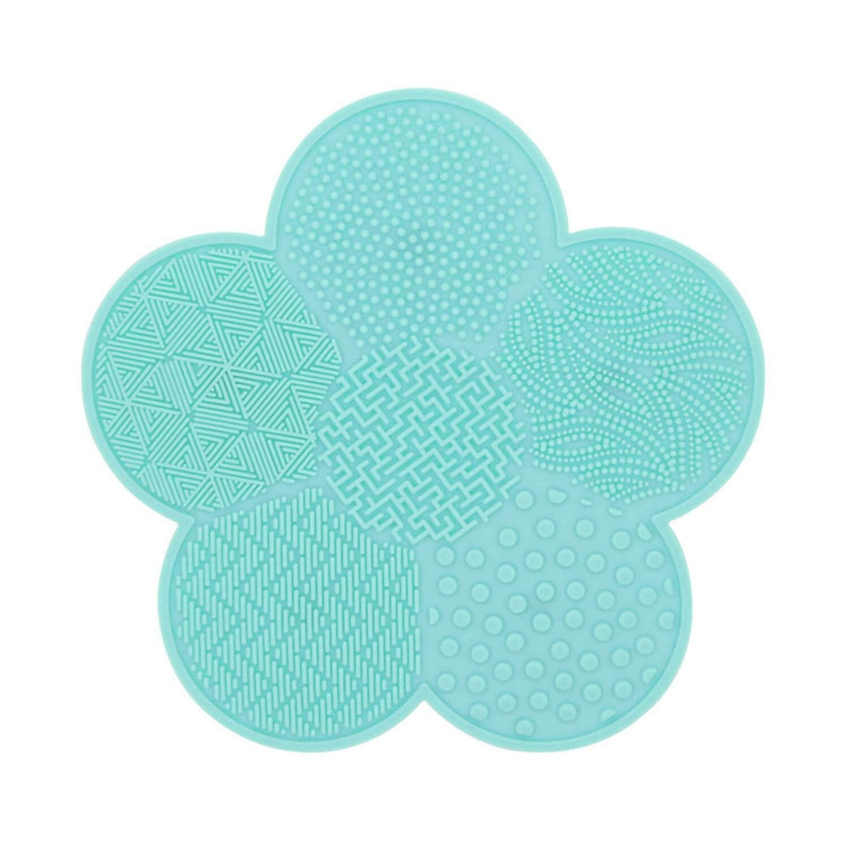 Almohadilla de limpieza para brochas de maquillaje OUYFBO, paquete de 2, tapete de silicona con ventosa
