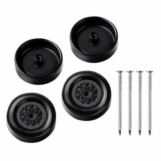 SeDeplacer Polished Axles & Prepped Wheels Kit 4Pcs Axles 4Pcs Wheels