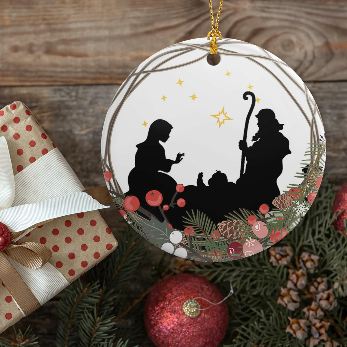 Adornos navideños para el primer día de clases - Decoración para el árbol de Navidad del bebé 2024