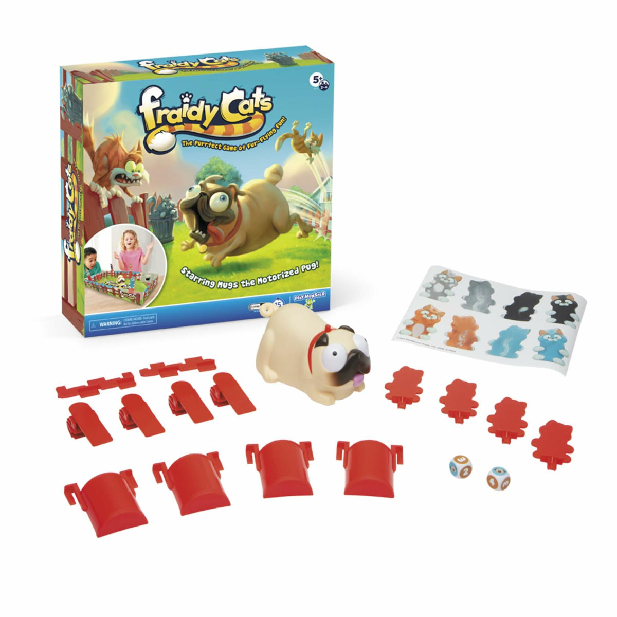 Juego de mesa interactivo para niños Fraidy Cats de PlayMonster, para mayores de 5 años, 2-4 jugadores