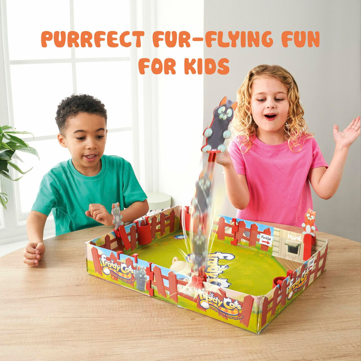 Juego de mesa interactivo para niños Fraidy Cats de PlayMonster, para mayores de 5 años, 2-4 jugadores