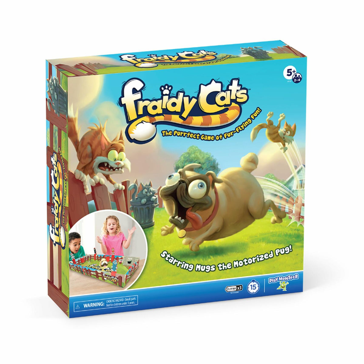 Juego de mesa interactivo para niños Fraidy Cats de PlayMonster, para mayores de 5 años, 2-4 jugadores