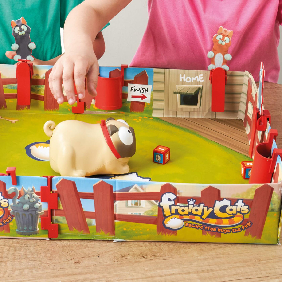 Juego de mesa interactivo para niños Fraidy Cats de PlayMonster, para mayores de 5 años, 2-4 jugadores