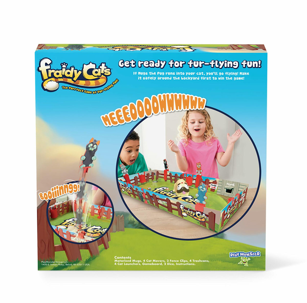 Juego de mesa interactivo para niños Fraidy Cats de PlayMonster, para mayores de 5 años, 2-4 jugadores