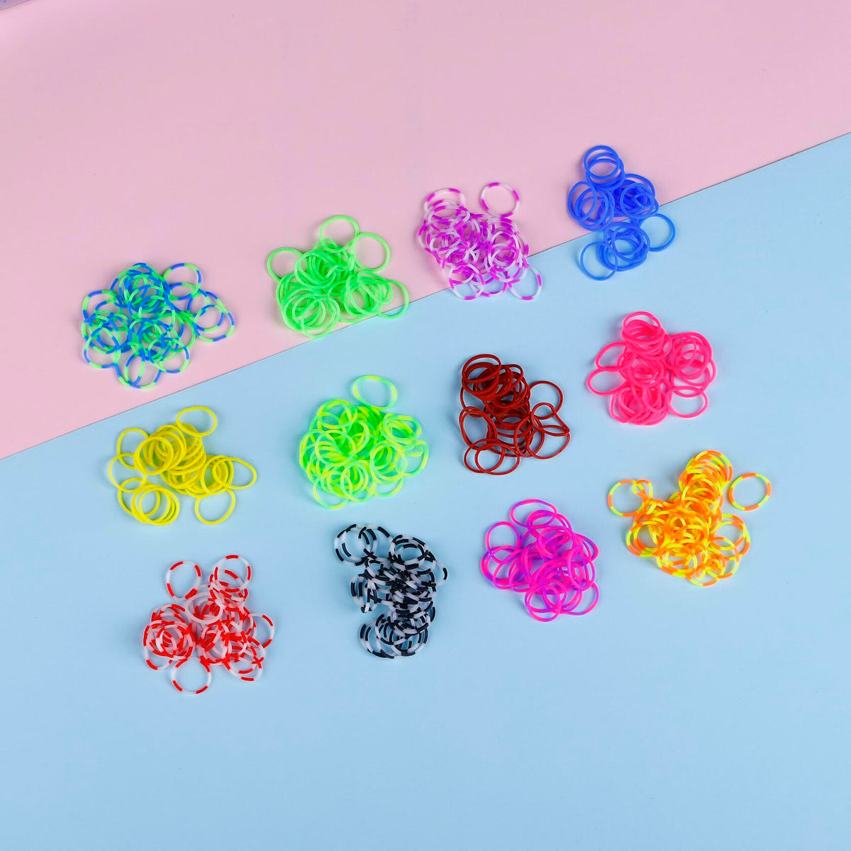 Kit de creación de pulseras de gomitas YUSLROB, más de 2000 bandas multicolor para niños
