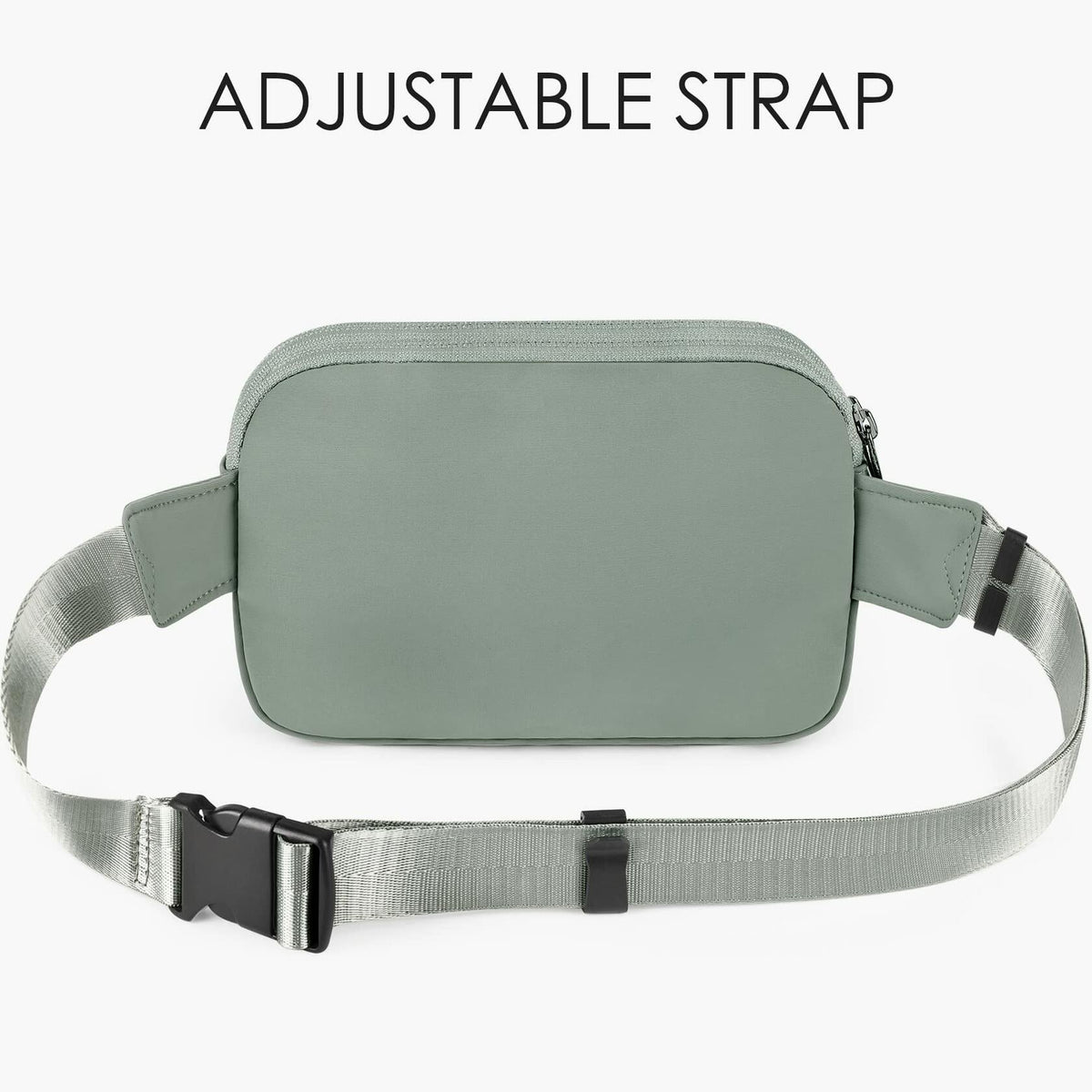 ZORFIN Riñonera cruzada, bolso de cintura con correa ajustable, camuflaje negro, talla única
